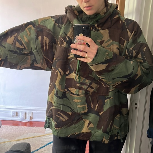 Vintage Army Pullover smock with hood - Picture 7 of 7